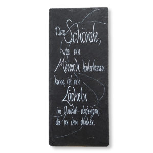 Schiefertafel 35 cm x 15 cm